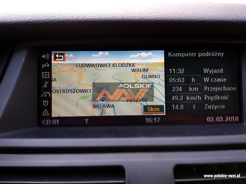 BMW Professional CCC Tłumaczenie nawigacji - Polskie menu